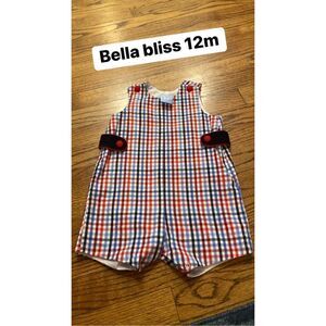 Bella bliss 12m plaid jon jon